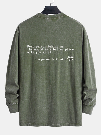 Vance Astor Slogan Print Sweatshirt