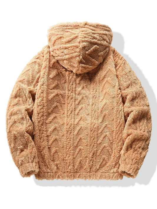 Vance Astor Geometric Jacquard Hoodie