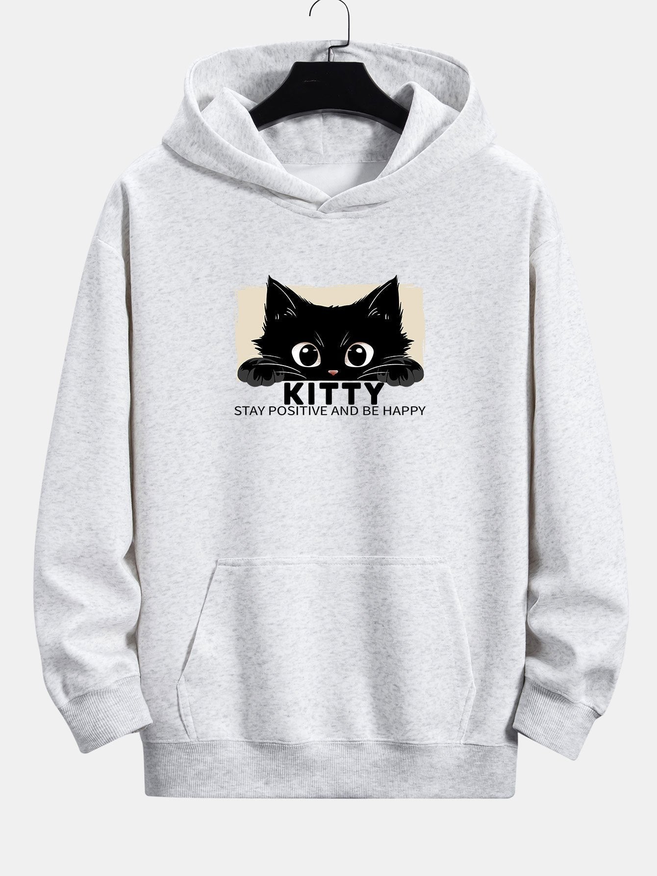 Vance Astor Black Cat Print Hoodie