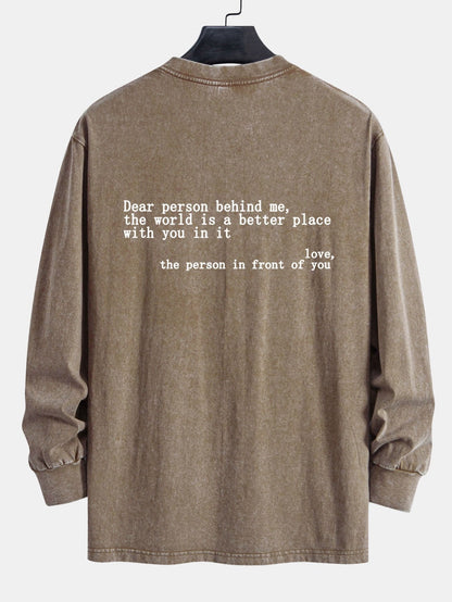 Vance Astor Slogan Print Sweatshirt