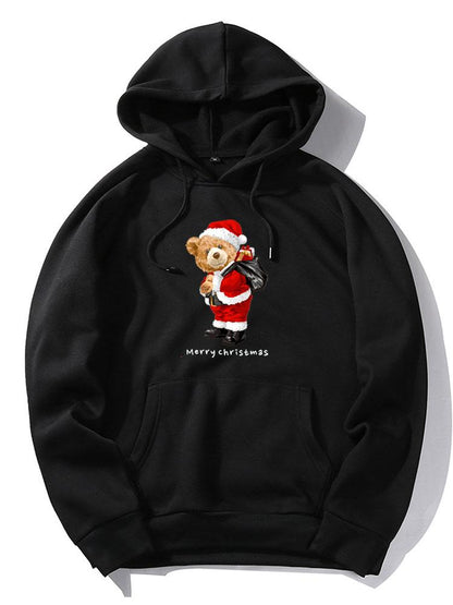Vance Astor Christmas Bear Print Hoodie