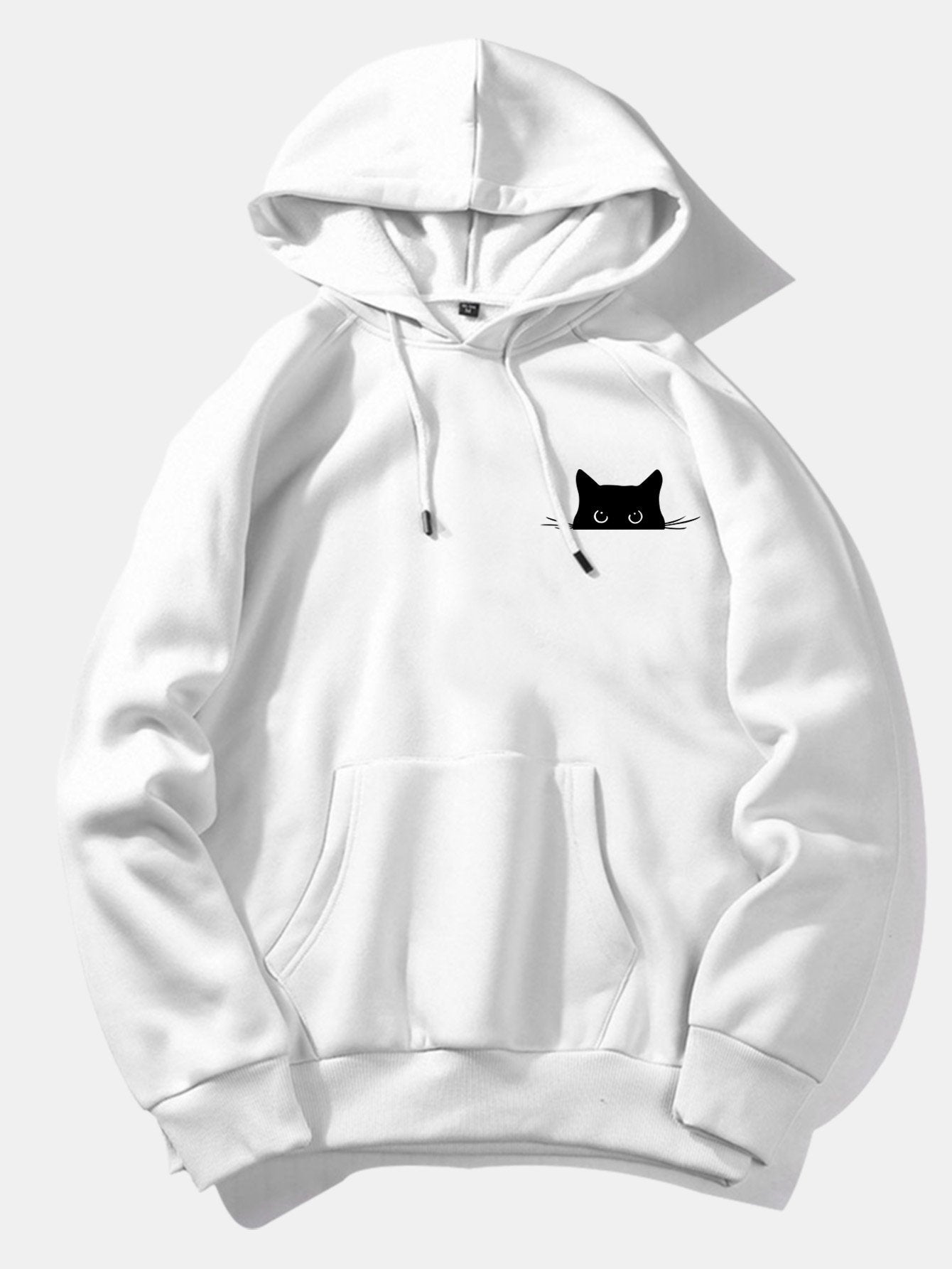 Vance Astor Black Cat Printed Hoodie