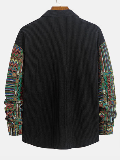 Vance Astor Ethnic Geometric Gömlek Ceket