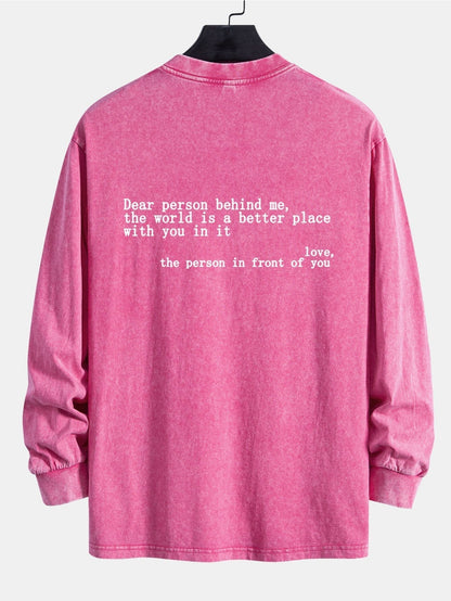 Vance Astor Slogan Print Sweatshirt