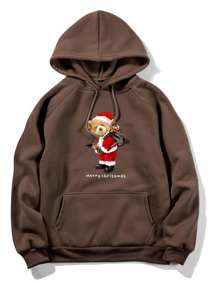 Vance Astor Christmas Bear Print Hoodie