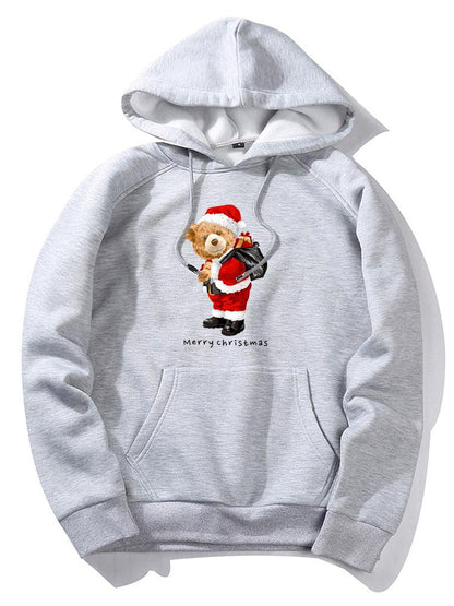 Vance Astor Christmas Bear Print Hoodie