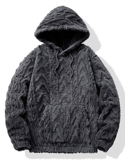 Vance Astor Geometric Jacquard Hoodie