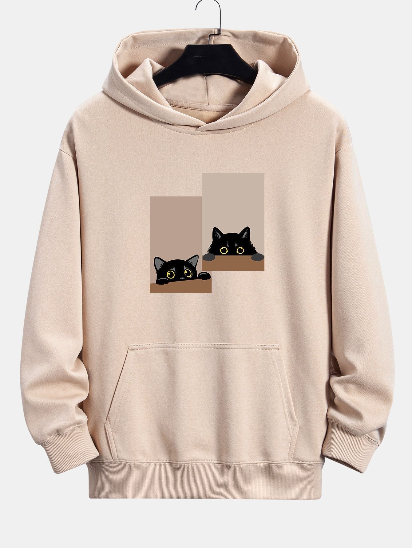 Vance Astor Black Cat Staring Hoodie