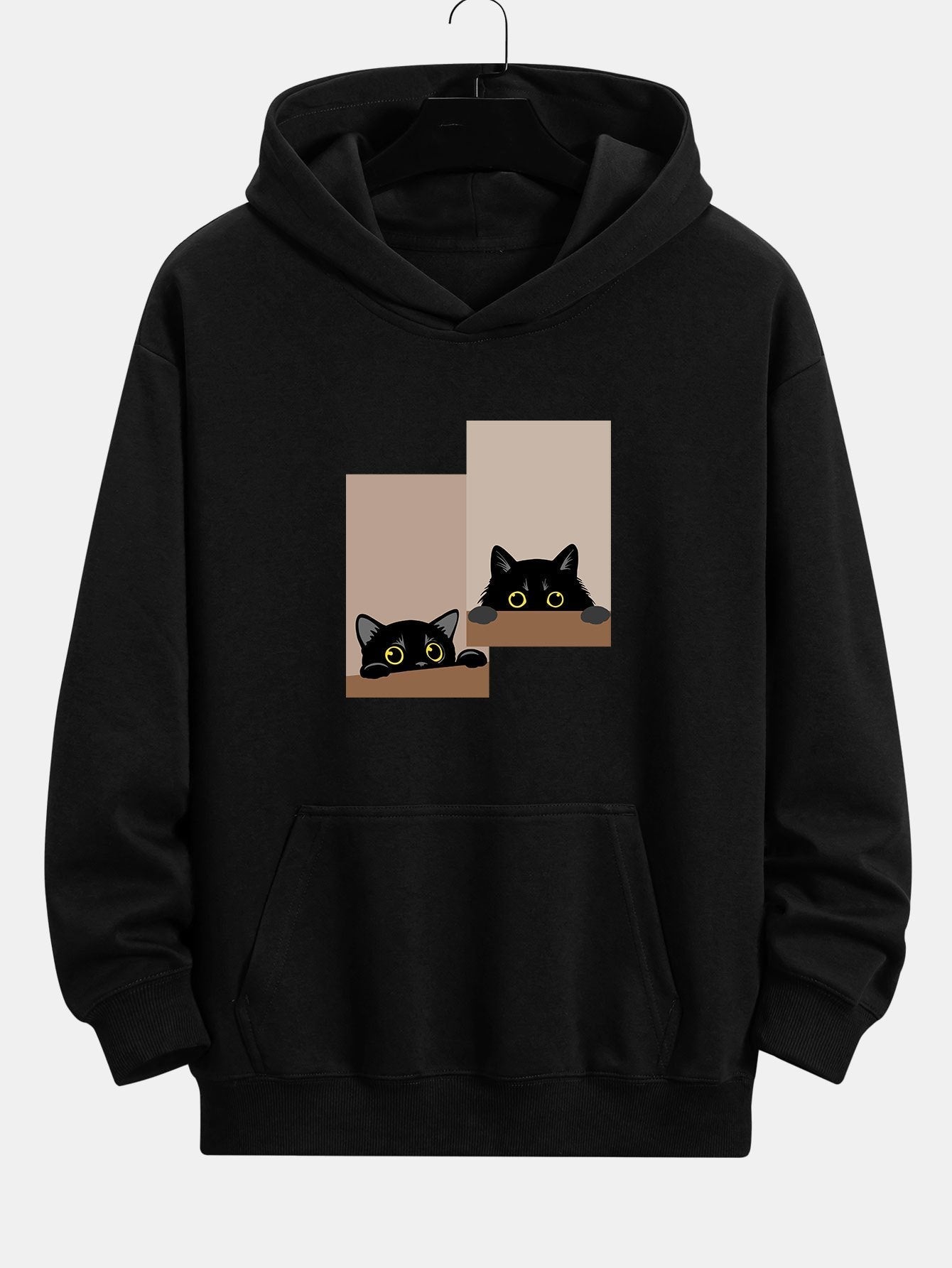 Vance Astor Black Cat Staring Hoodie