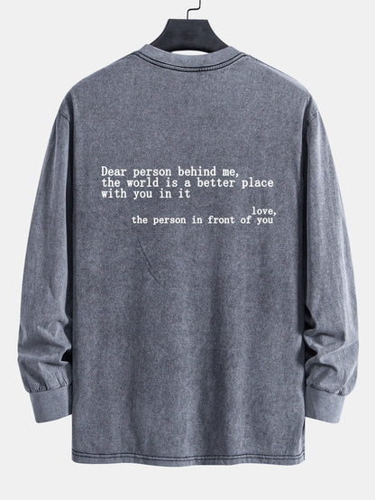 Vance Astor Slogan Print Sweatshirt