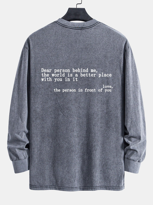 Vance Astor Slogan Print Sweatshirt