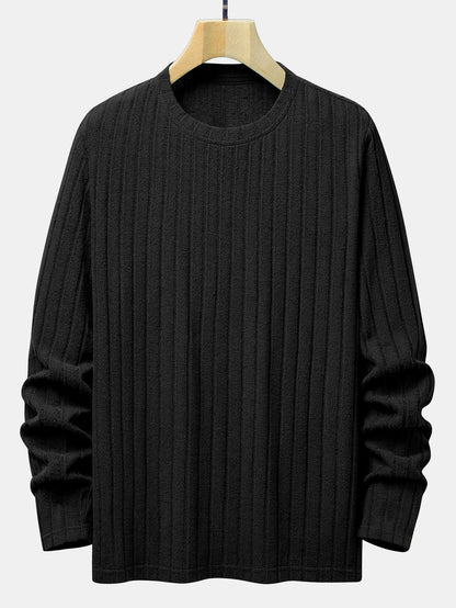 Vance Astor Knit Ribbed Sweatshirt